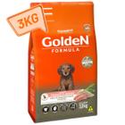 Golden Filhotes Mini Bits 3kg Ração para Cães Frango e Arroz