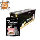 Golden Gourmet para Gatos Adultos Sabor Frango 70g - Kit Caixa 20 Sachês