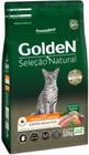Golden seleção natural gatos adultos frango e arroz 3kg