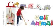 Golf Animal Infantil Brinquedo De Madeira +3 Anos Carimbras
