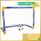 Golzinho Infantil Brinquedo Chute a Gol Kit 01 Trave De Futebol + Bola + Bomba De Encher