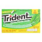 Goma de Mascar Menta Trident 14Un 25,2g