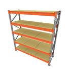 Gondola 1 mini porta pallet 250 kg 180x200x60 (CxLxP) cinza com laranja bandejas mdf cru mini porta palete mini porta pallets paletes