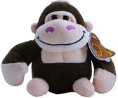 Gorila De Pelúcia Macia Com Ventosa 21cm Bbr Toys Brinquedo Infantil Presente dia das Crianças