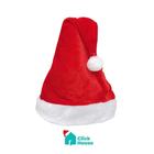 Gorro de Veludo Touca Mamãe Papai Noel Decoração Enfeite Natal 40 Cm