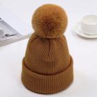 Gorro Feminino Touca Forrada Frio Inverno Adulto Forro Pelo Pompom