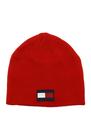 Gorro Tommy Hilfiger para meninos reversível vermelho tamanho único