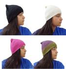 Gorro Touca De Lã Kit 4 Un. Masculino Feminino Tampa Frio