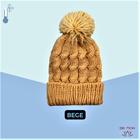 Gorro Touca Feminina Com Pompom Adulto Confortável Unisex