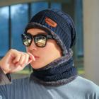 Gorro Touca Forrado Com Gola Cachecol Frio Inverno Unissex Masculino Feminino