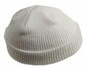 Gorro Touca Lenhador Marinheiro Canelada Adulto Unissex Branco