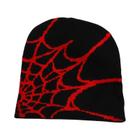 Gorro Unissex Gótico de Teia de Aranha – Chapéu de Malha Quente para Inverno