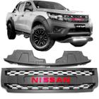 Grade Frontal Nissan Frontier D23 Com Logo Vermelha 2016-22