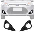 Grade Moldura Farol Milha Ford Fiesta Rocam Hatch Sedan 2011 2012 2013 2014 Com Furo