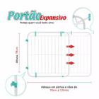 Grade Proteção Portão Criança Cão Pet Bebe Expansivo 70 A 115 cm