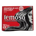 Grampo De Aço Para Cabelos Nº 5 Preto 50Un - Teimoso