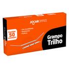 Grampos trilho metal leonora 80mm c/ 50un