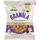 Granola Chia Com Banana Com Açúcar Mascavo Vitalin 200 g