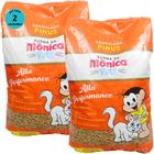 Granulado Sanitário Pinus Turma da Mônica Pets 2kg Para Gatos Kit 2 un