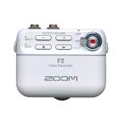 Gravador de Campo Zoom F2 White com Microfone Lavalier