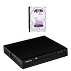 Gravador Dig De Video Nvd 1408 Poe e HD 1TB Purple Intelbras