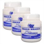 Graxa Branca Lítio Pura Resistente A Água Náutica 90g Kit 3