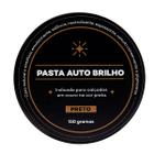 Graxa Para Sapatos Coturnos material sintético Pasta Auto Brilho Proteção Restaurador 150G Preto