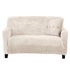 Great Bay Home Veludo Pelúcia Stretch Loveseat Slipcover. Veludo Loveseat Furniture Protector, Soft Anti-Slip, High Stretch (Loveseat- 2 lugares, Off White)