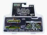 Greenlight Hollywood -1968 Shelby GT 500KR 2015 Ford F-150 Enclosed Car Hauler GasMonkey Garage