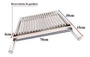 Grelha Argentina Parrilha Churrasco 70x30 Cm - INOX 430