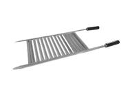 Grelha Churrasco Parrilla Inox 80x30 cm