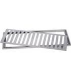 Grelha De Aluminio Com Porta Grelha Quadrada 15X30Cm