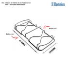 Grelha lateral para fogões electrolux  5 bocas 76 sbc