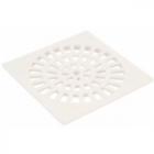 Grelha Plastica Herc Quadrada Branca Com Caixilho 10 297 . / Kit C/ 6