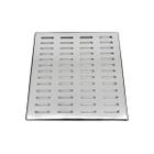 Grelha Pluvial 40cm x 40cm Inox 304 com Aro em Inox e Tela - Ficone & Reis