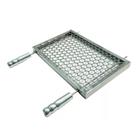 Grelha Portátil 35X25 Inox Reforçada Churrasqueira Espetinho