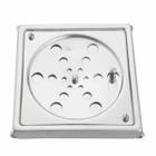 Grelha Quadrada com Fecho e Caixilho 10x10 Inox 405 Meber 6732