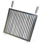 Grelha Uruguaia 100% Inox Para Churrasco 45x40