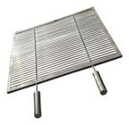 Grelha Uruguaia Aramada 65x55 cm Inox 304 Churrasco Parrilla