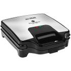 Grill 2 Em 1 Electrobras Inox Duo EBGW-03 1.200 Watts Antiaderente 127V ~ 60HZ - Preto/Prata