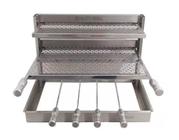 Grill Apartamento Suporte Flutuante Fundo 54x45 4 Espetos