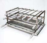 Grill Manual 6 Espetos Em Inox 430 Com Grelha Argentina