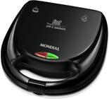 Grill Sanduicheira Mondial Fast Grill S-12 Preta 750w - Antiaderente