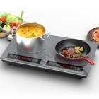 GTKZW Cooktop de Indução Duplo 24" 4000W com 2 Queimadores e Tela Touch