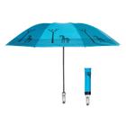 Guarda-chuva aqfkl Travel Compact Dobrável à Prova de Vento Azul