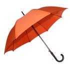 Guarda chuva automático longo super luxo material pongee resistente cor laranja cod 6631