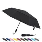 Guarda-Chuva de Viagem TradMall - Dossel Duplo Ventilado (107cm) - Preto