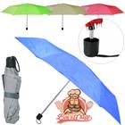 Guarda chuva sombrinha de poliester manual retratil colors 8 varetas cabo reto 104cm de ø