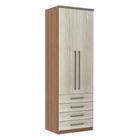 Guarda Roupa 2 Portas 79cm Vanilla Com Legno Crema - LUCIANE