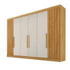 Guarda Roupa 2 Portas Ripadas nas Laterais Potente MDF